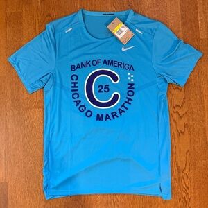 NWT Nike Bank of America Chicago Marathon 2025 Men's Rise 365 Running Tee Size S